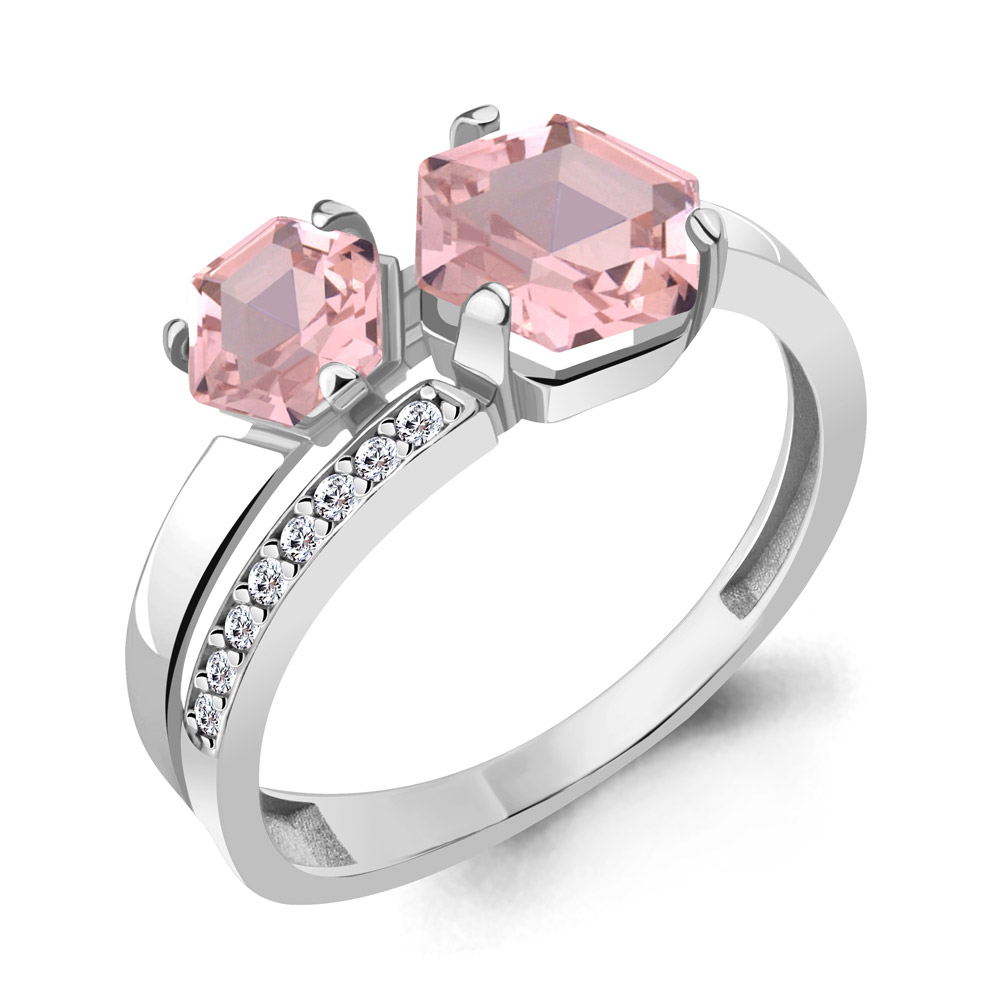 

Кольцо из серебра с морганитом р.  Aquamarine 6931090А_925_р, 6931090А_925_р