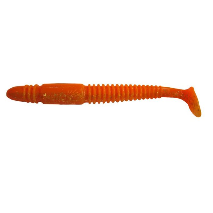 

Виброхвост Helios Minoga 9,5 см Orange & Sparkles HS-17-022 (набор 5 шт), Оранжевый