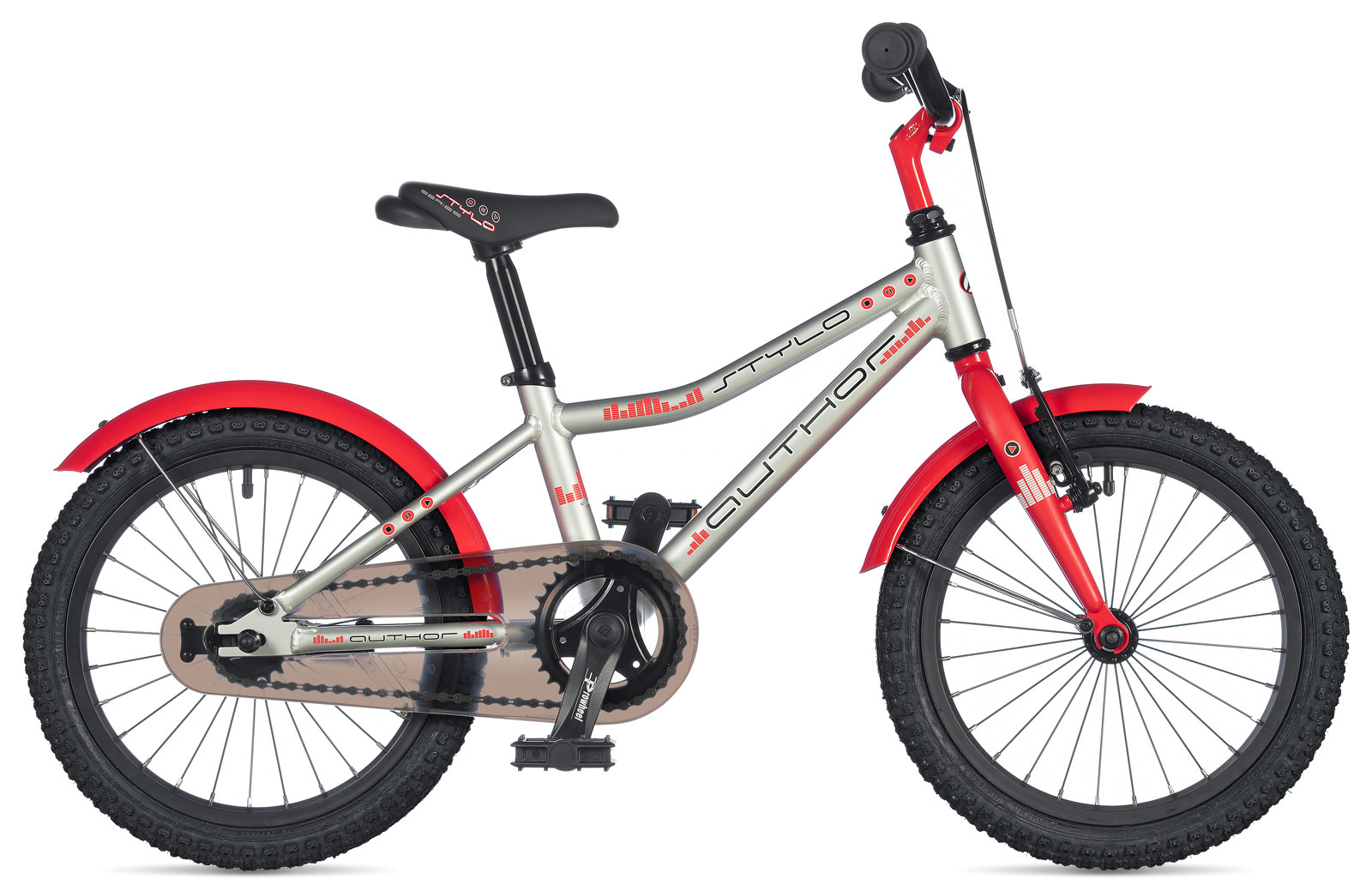 фото Детский велосипед author stylo 9 серебро, красный