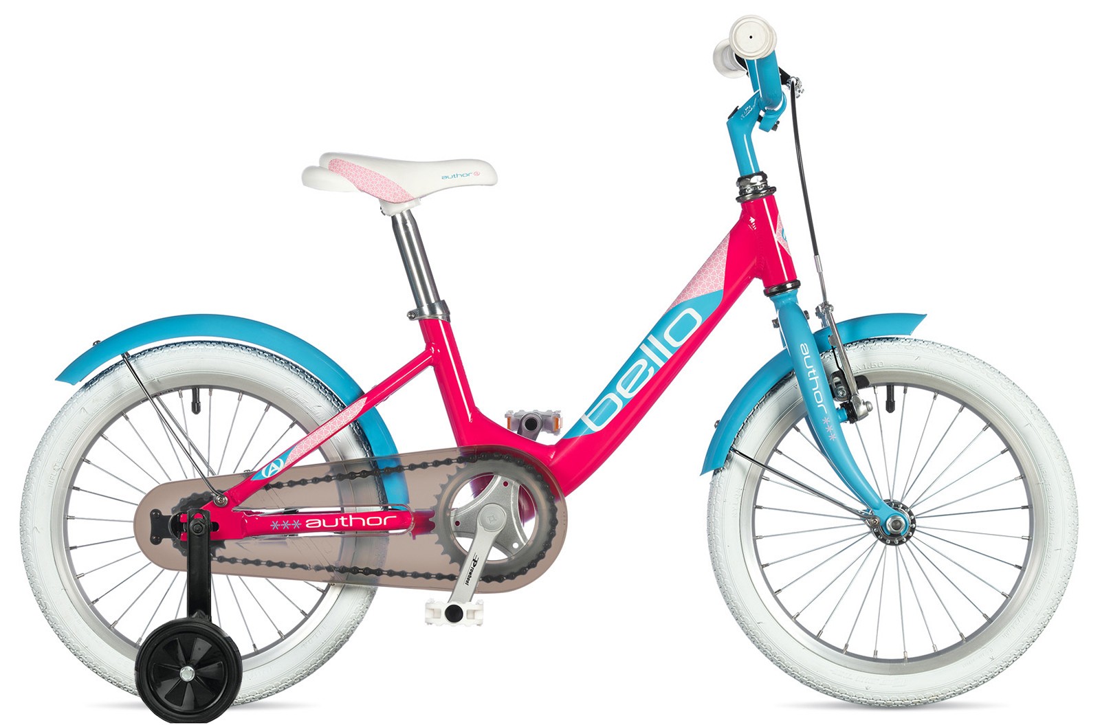 фото Детский велосипед author bello 9 розовый, голубой