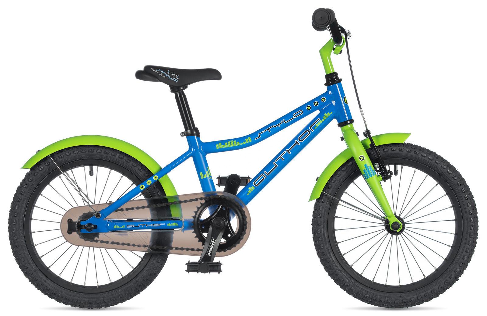 Детский велосипед Author Stylo 9 синий, салатовый