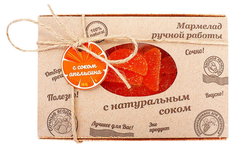 

Мармелад Конфетный двор С соком апельсина 150 г