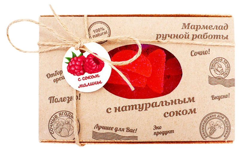 

Мармелад Конфетный двор С соком малины 150 г