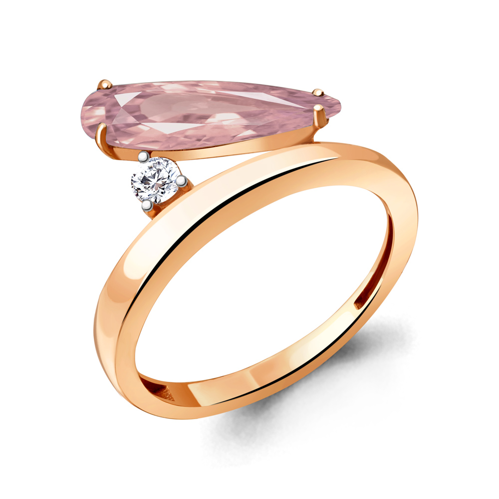 

Кольцо из серебра с морганитом р. 17 Aquamarine 6930690А_925_з, 6930690А_925_з