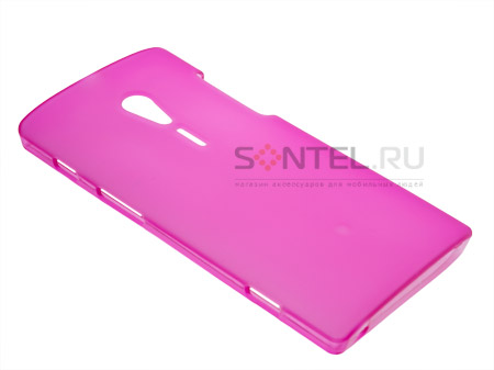 

Силиконовый чехол для Sony Xperia Ion сиреневый в тех.уп., Фиолетовый