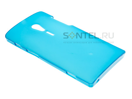 

Силиконовый чехол для Sony Xperia Ion бирюзовый в тех.уп.