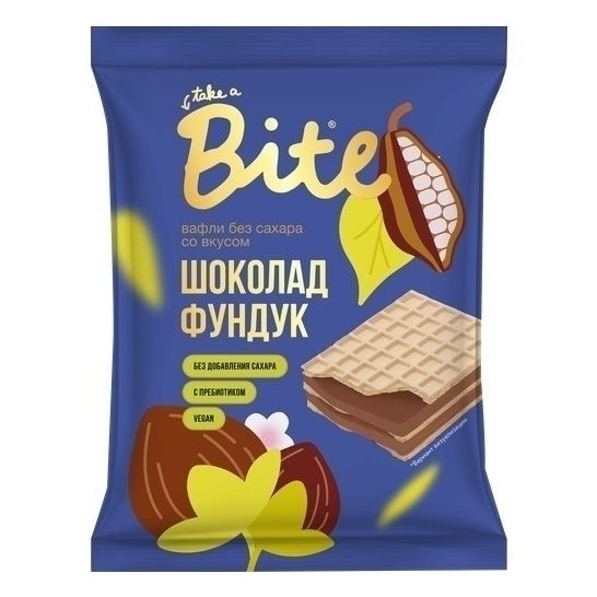 Вафли Take a Bite Шоколад и фундук 30 г