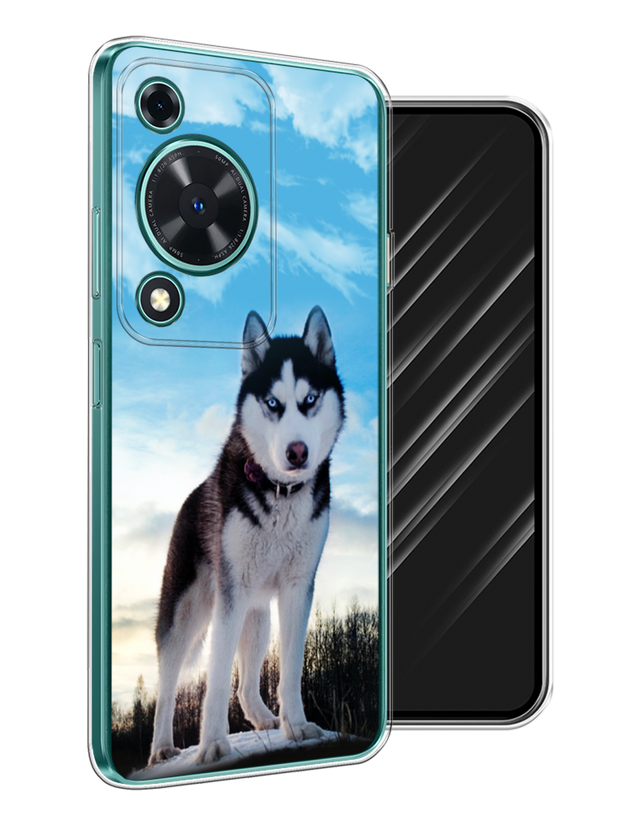 

Чехол Awog на Huawei Nova Y72 "Хаски 3", Белый;черный;голубой, 6123650-1