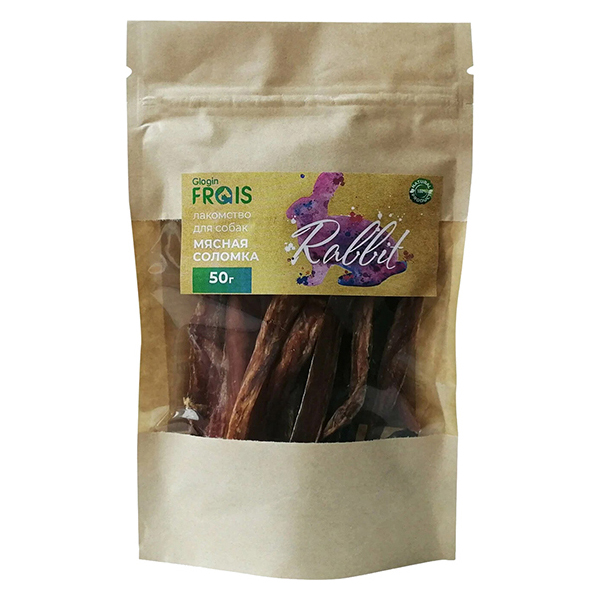 фото Лакомство для собак frais соломка из кролика 50 г
