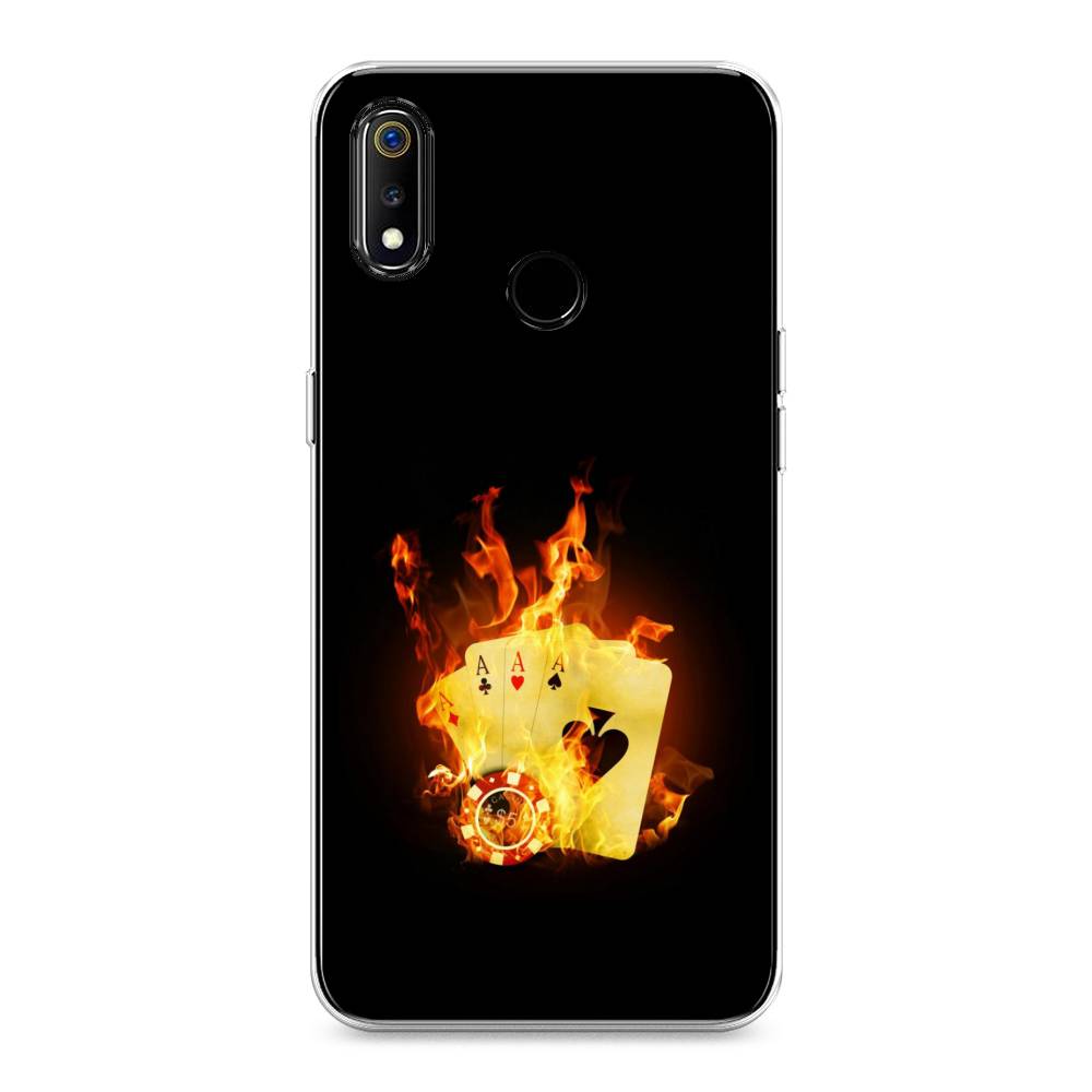

Чехол Awog на Realme 3 "Горящие карты", Разноцветный, 251050-9