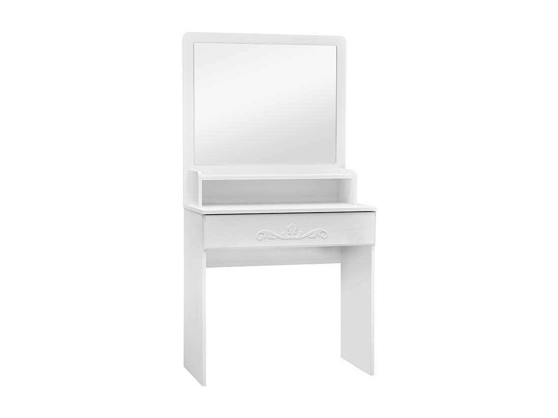 

Стол с ящиком и надстройкой Италия ИТ-19 + ИТ-19А белое дерево (Белый)