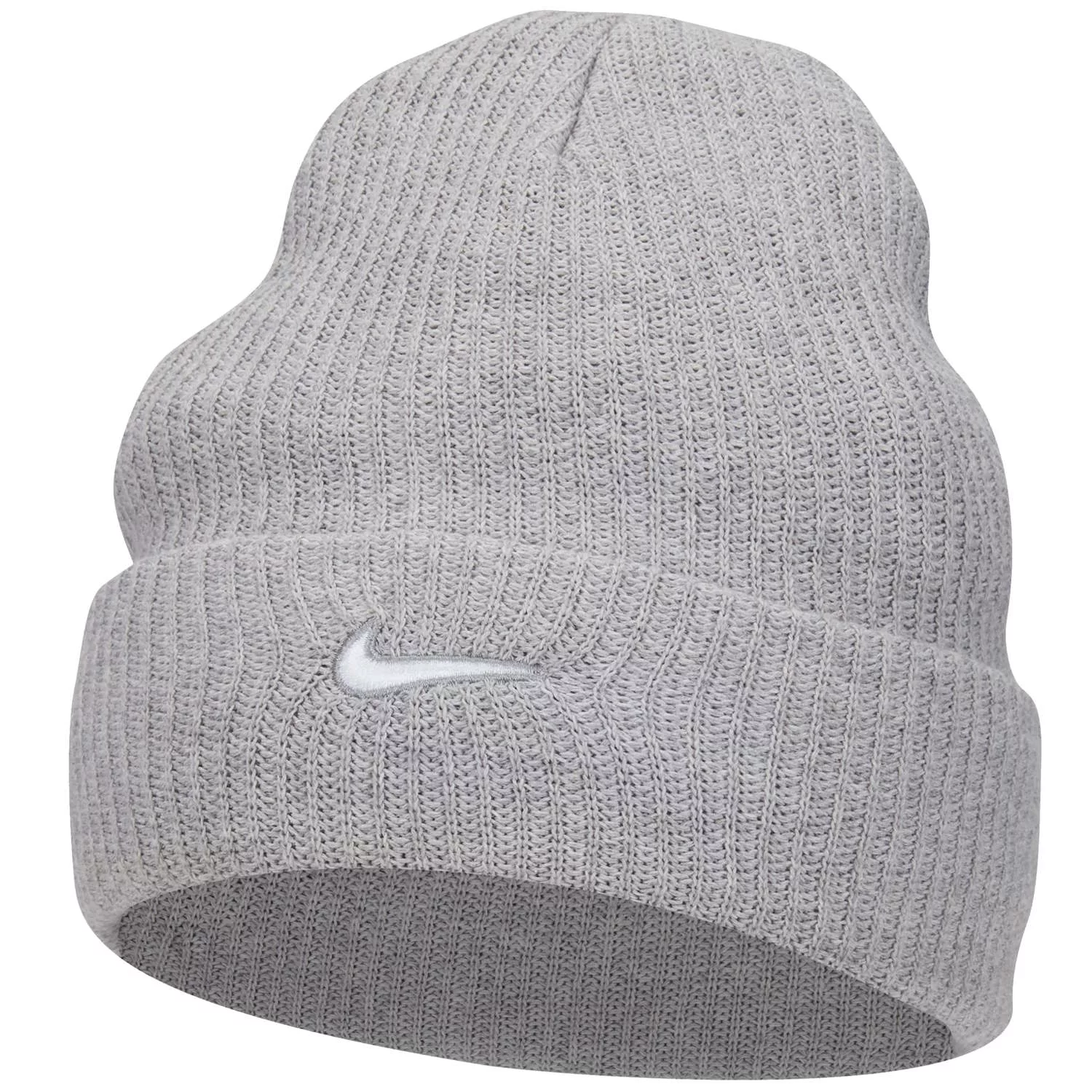 Шапка бини мужская Nike Utility Swoosh серая, one size