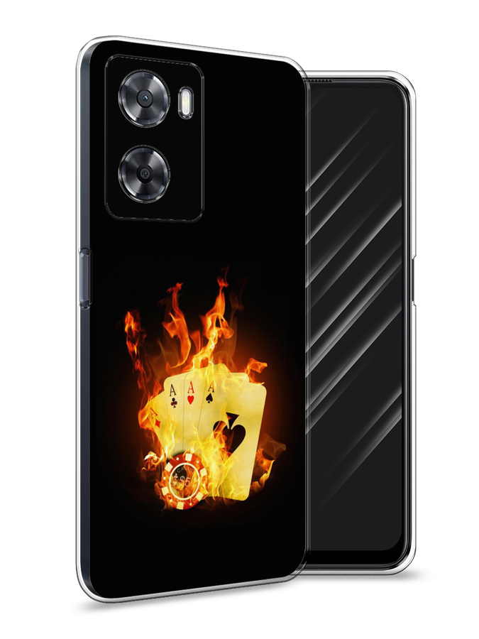 

Чехол Awog на Oppo A57 4G/A77 4G/A77s 4G/A57s "Горящие карты", Разноцветный, 2510350-9