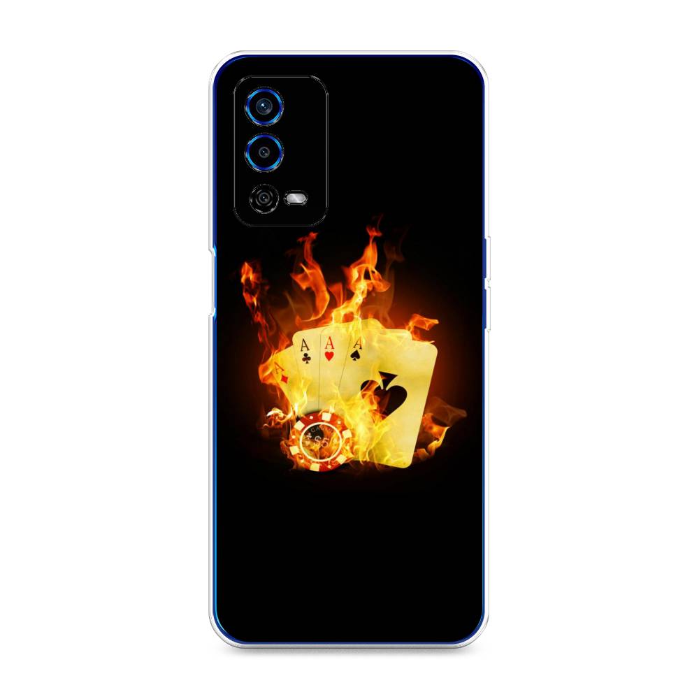 

Чехол Awog на Oppo A55 4G "Горящие карты", Разноцветный, 259150-9