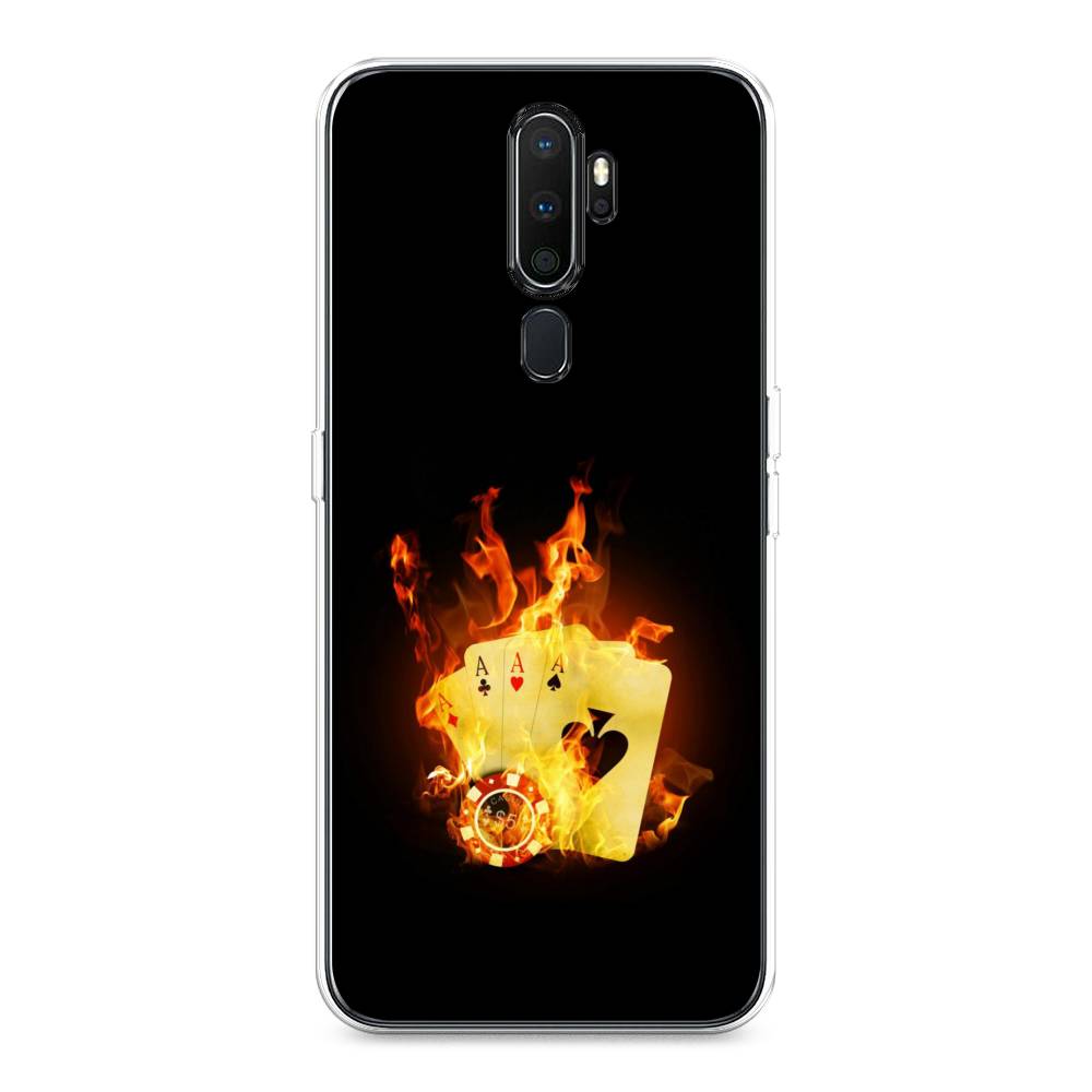 

Чехол Awog на Oppo A5/A9 2020 "Горящие карты", Разноцветный, 251350-9