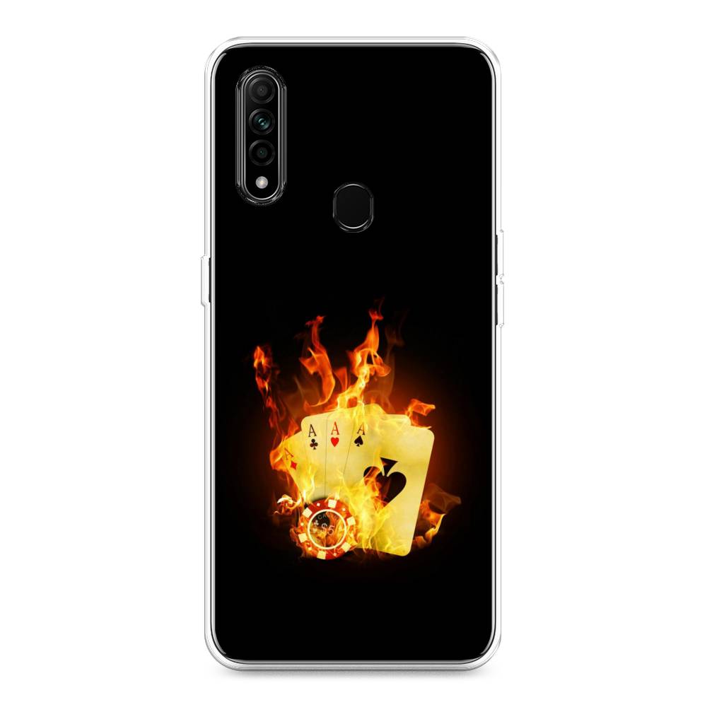 

Чехол Awog на Oppo A31 "Горящие карты", Разноцветный, 252250-9