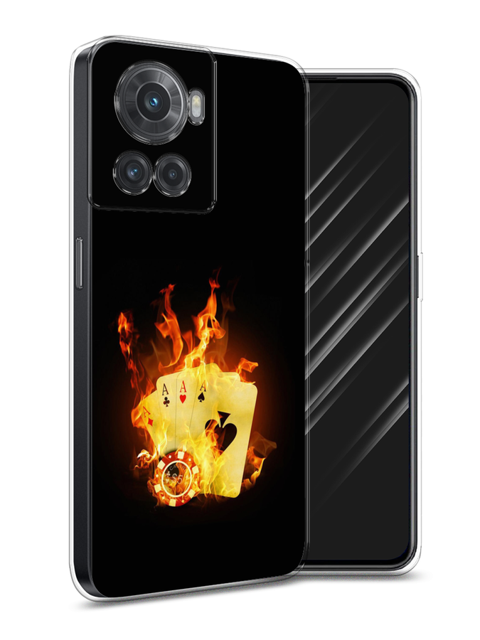 

Чехол Awog на OnePlus 10R / ВанПлас 10R "Горящие карты", Разноцветный, 152950-9