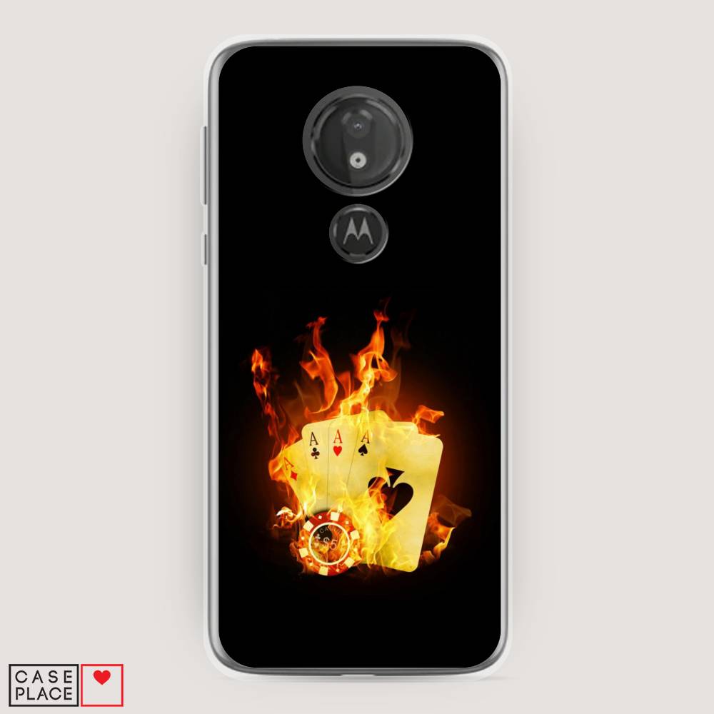 

Чехол Awog на Motorola Moto G7 Power / Моторола Мото G7 Power "Горящие карты", Разноцветный, 241350-9