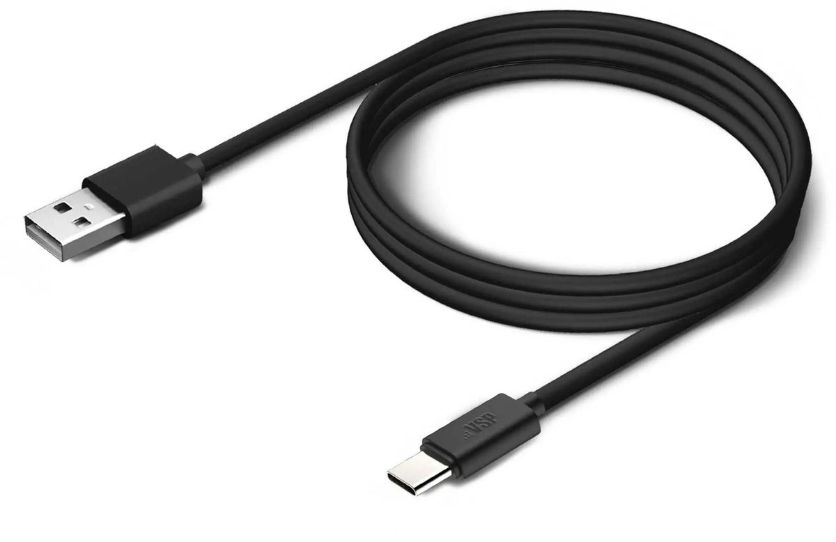 Кабель BORASCO USB Type-C m - USB m 1м 1A черный 37340 1100₽