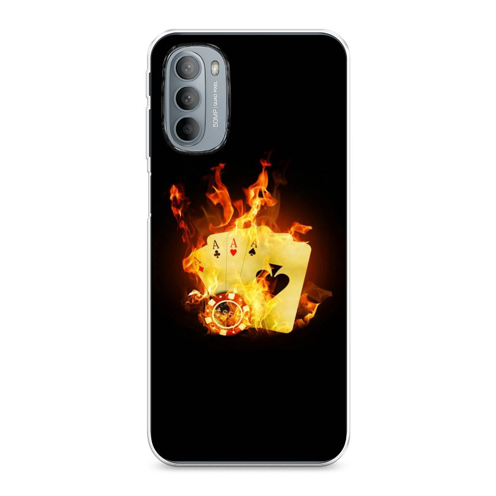 

Чехол Awog на Motorola Moto G31/G41 "Горящие карты", Разноцветный, 241850-9