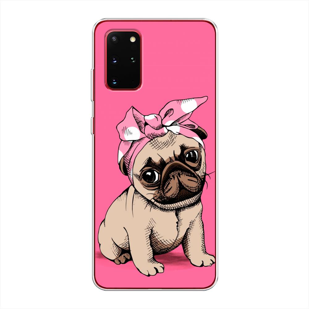 

Чехол Awog на Samsung Galaxy S20 + "Dog Pin-Up", Розовый;бежевый, 29350-2