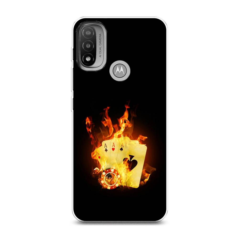 

Чехол Awog на Lenovo K14 Plus/Motorola Moto E20/E30/E40 "Горящие карты", Разноцветный, 243450-9