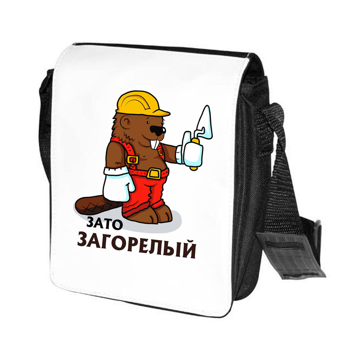 

Сумка унисекс CoolPodarok CN0151268 черно-белый, Черный;белый, CN0151268