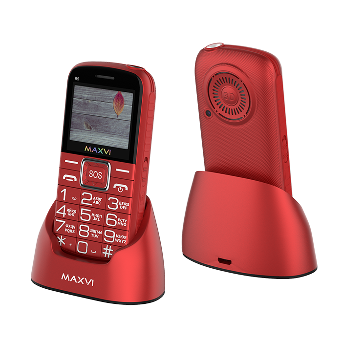 фото Мобильные телефон maxvi b5 red