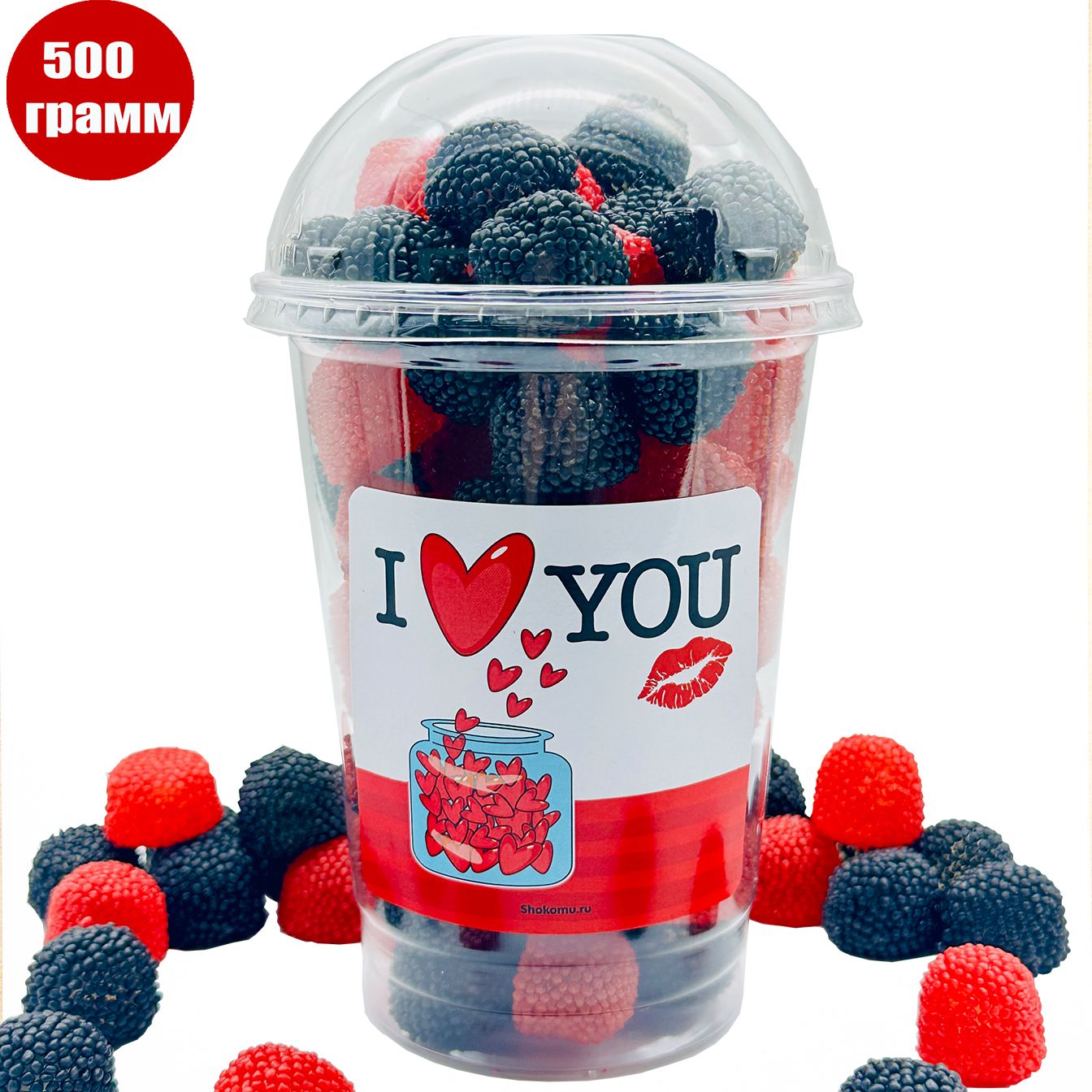 

Жевательный мармелад Сладкий Кактус Шокому I Love You в стакане, 500 г