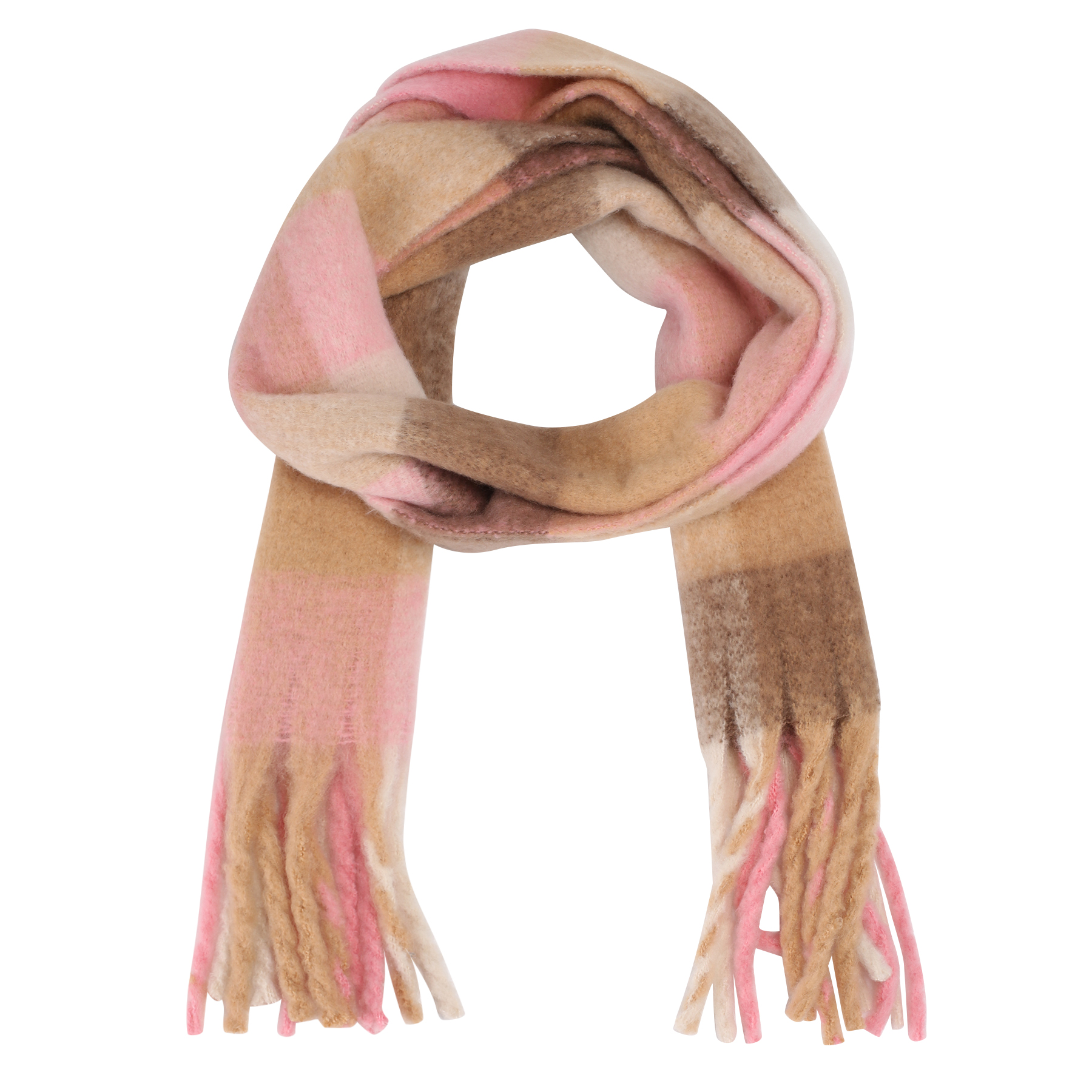 фото Женский шарф ekonika en44741-pink-brown-22z