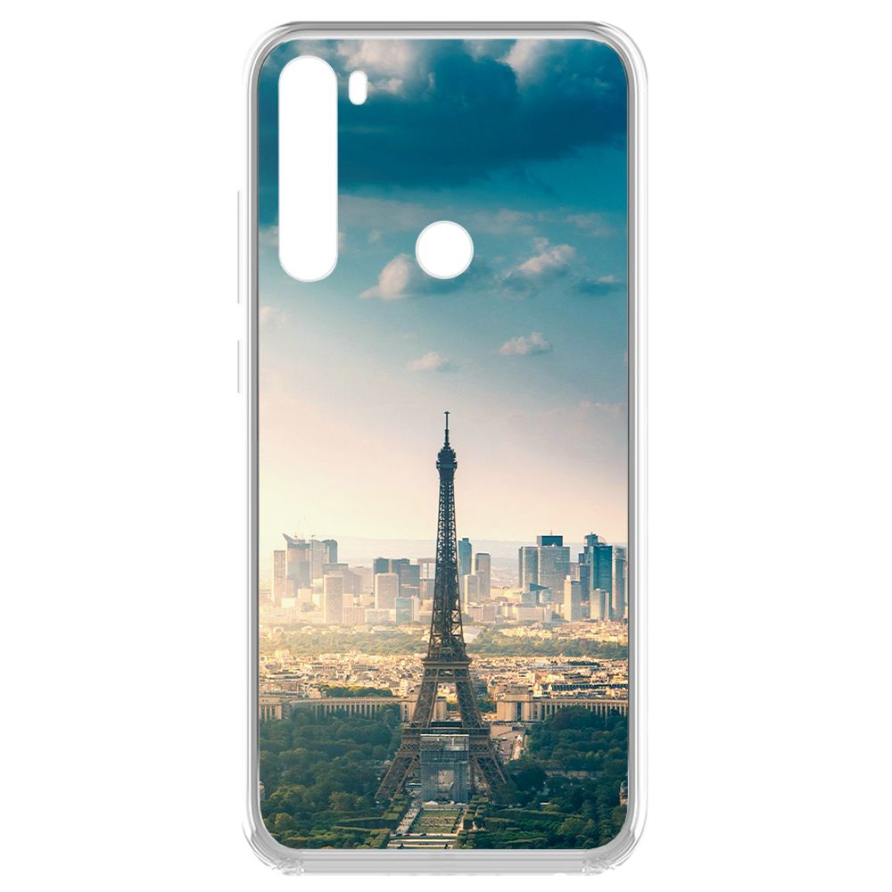 Чехол-накладка Krutoff Clear Case Франция, Эйфелева Башня для Xiaomi Redmi Note 8