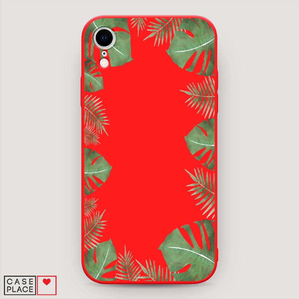 

Чехол Awog на Apple iPhone XR (10R) / Айфон XR (10R) "Листья папоротника рамка", Разноцветный, 12053-1