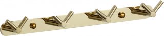 

Планка с крючками 4 крючка Savol S-007224B золото, Золотистый