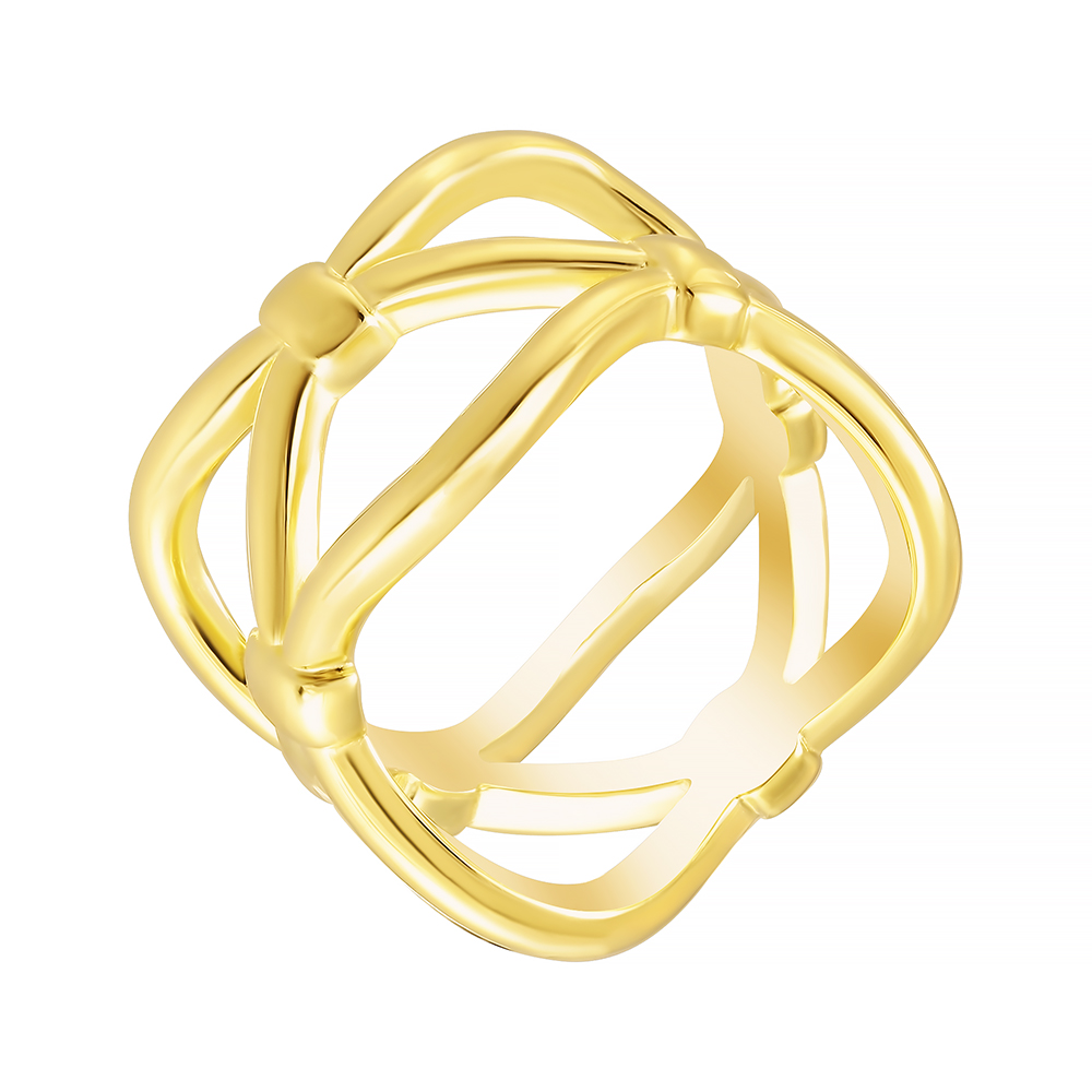 

Кольцо из серебра р.17 JV 5689FRSYSH1_KO_YG, 5689FRSYSH1_KO_YG