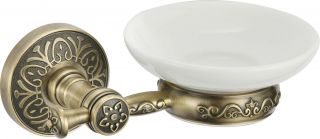 

Мыльница керамическая с настенным держателем S-005859C Savol бронза