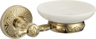 

Мыльница керамическая с настенным держателем S-005859B Savol золото