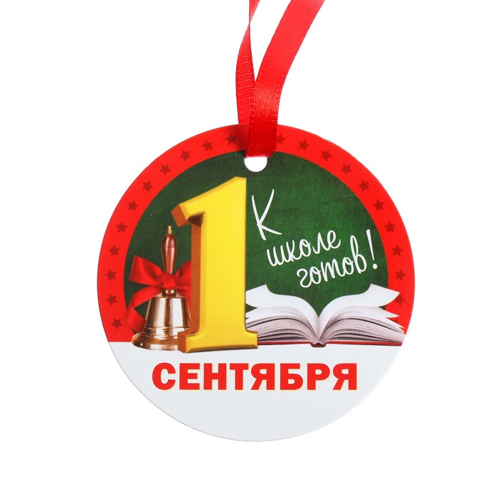 

Медаль-магнит «1 сентября - К школе готов!» (10 шт), Разноцветный
