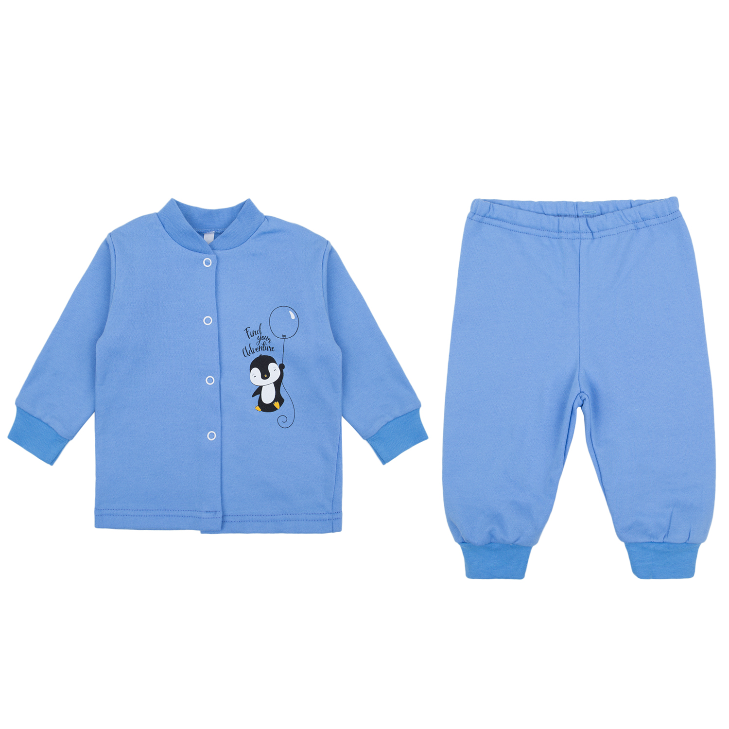 

Пижама детская Leader Kids ЛКЗ2120605268фу17 голубой р.68, ЛКЗ21206052-ФУ17