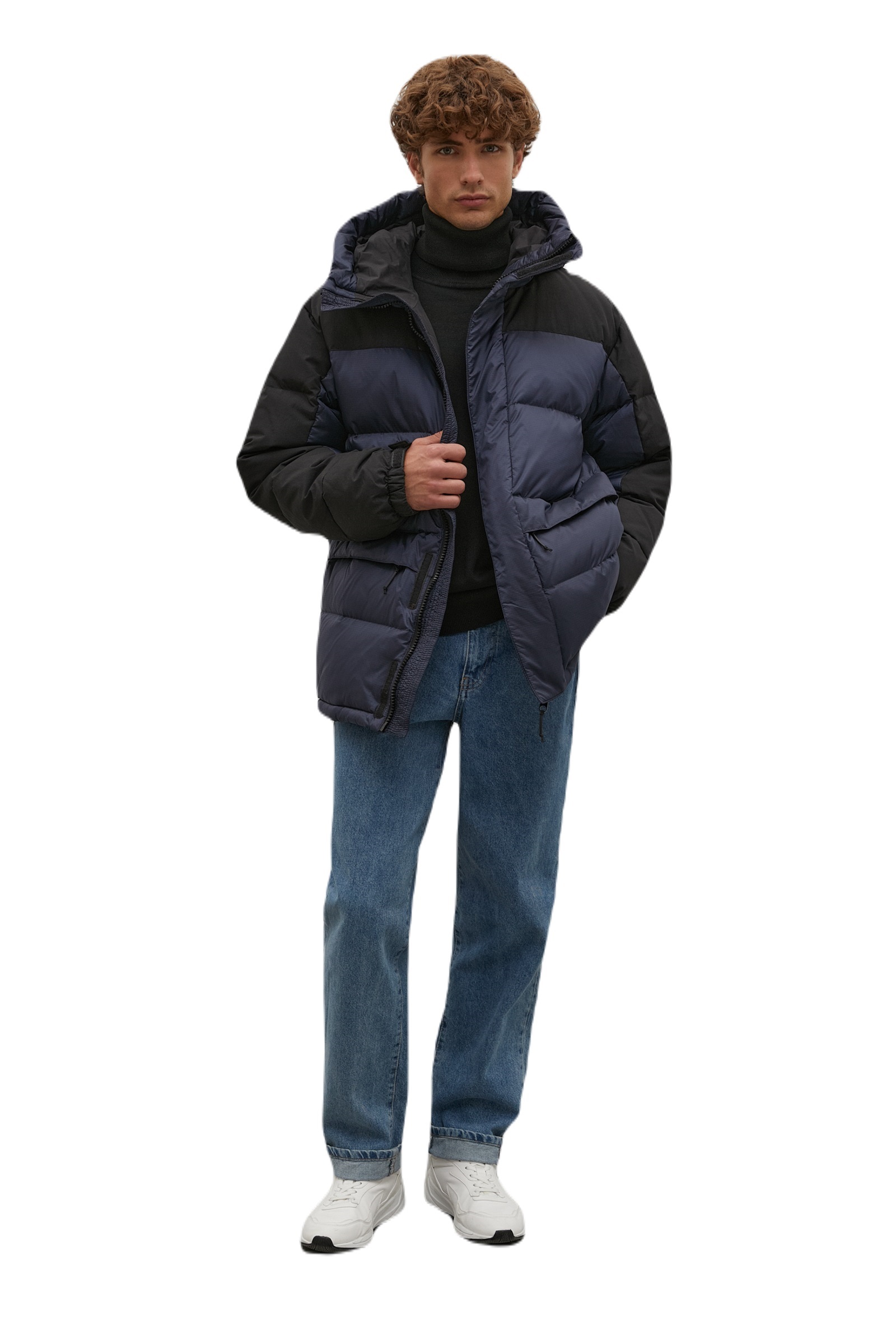 

Куртка мужская Finn Flare FAC23004 синяя XL, Синий, FAC23004