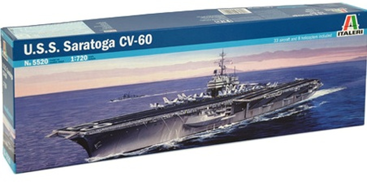 

Сборная модель Italeri 1/720 USS Saratoga CV-60 5520