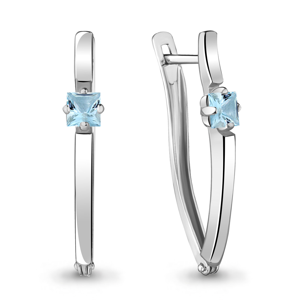 

Серьги из серебра с топазом Aquamarine 4467602_925_р, 4467602_925_р