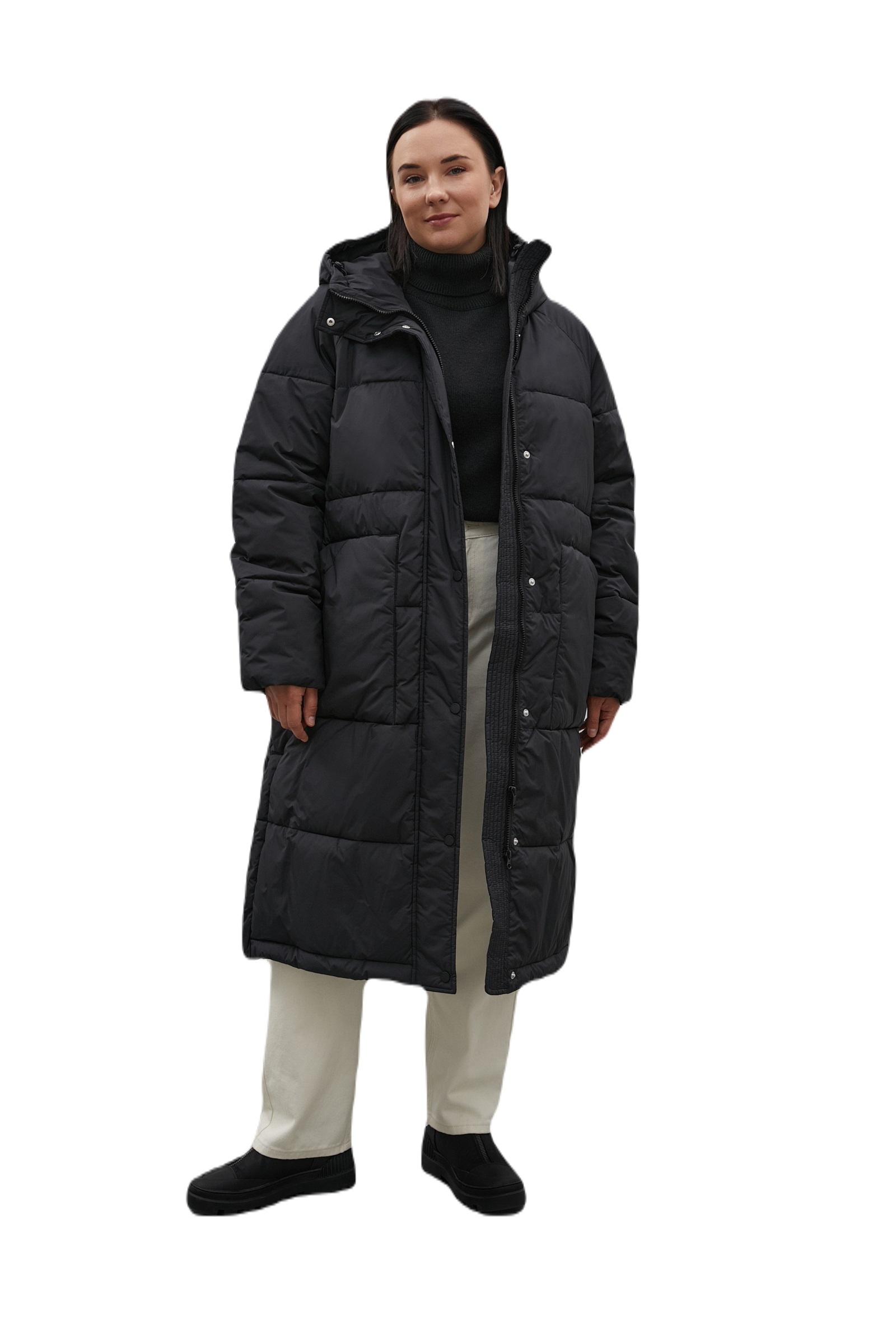 

Куртка женская Finn Flare FAC12013B черная 3XL, FAC12013B
