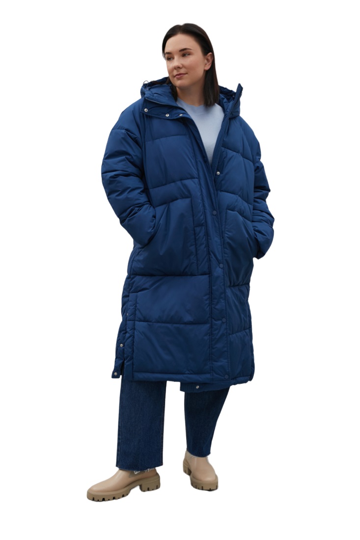

Пальто женское Finn Flare FAC12013B синее 4XL, FAC12013B