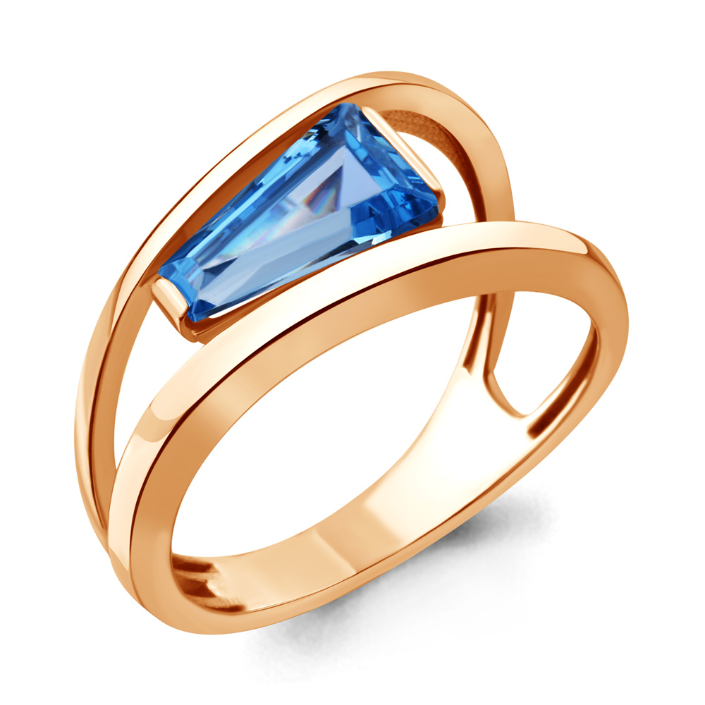 

Кольцо из серебра с топазом р. 17 Aquamarine 6930292_925_з, 6930292_925_з