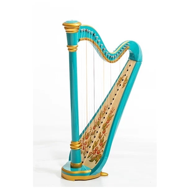 

Iris Арфа 21 струнная (A4-G1), цвет бирюзовый глянцевый, Resonance Harps MLH0026