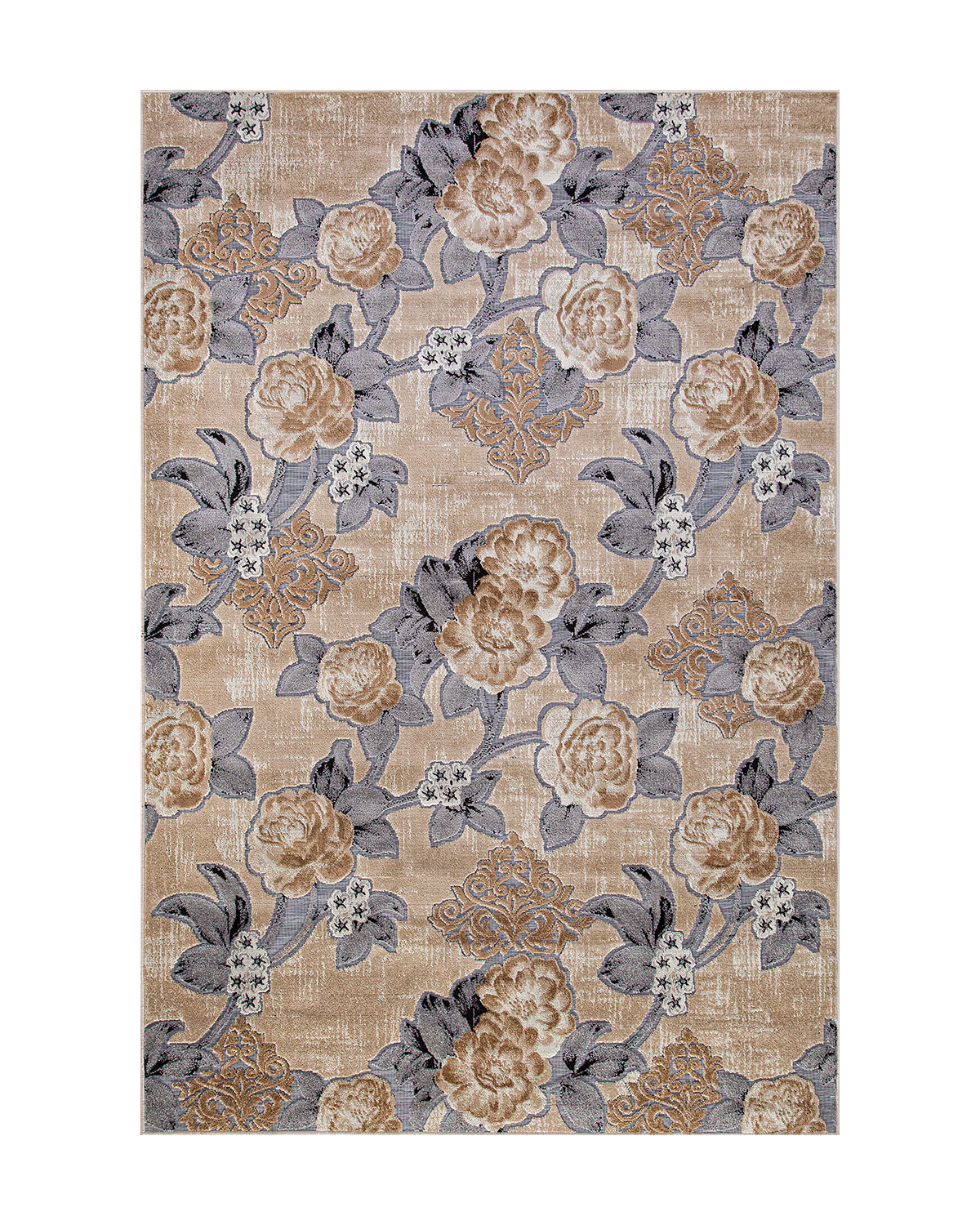 

Ковёр Merinos Sigma 160x230 прямоугольный бежевый, серый 3954