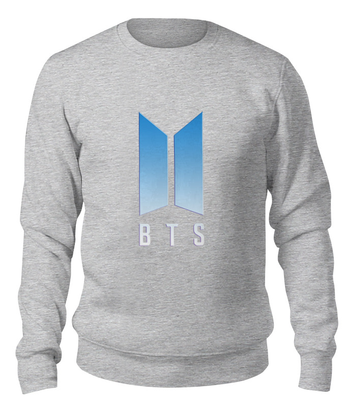 

Свитшот унисекс Printio Bts серый XS, Bts