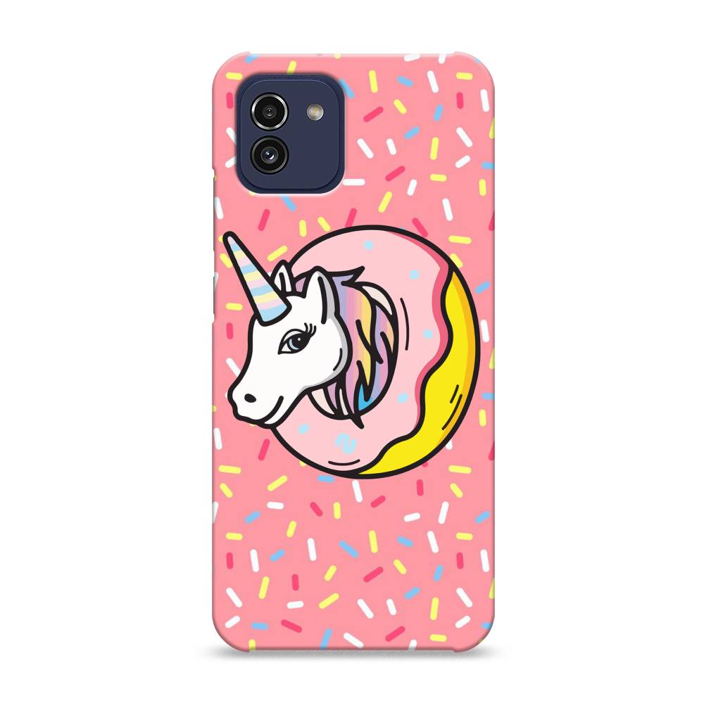 

Пластиковый чехол "Единорог в пончике" на Samsung Galaxy A03, 2104920-1