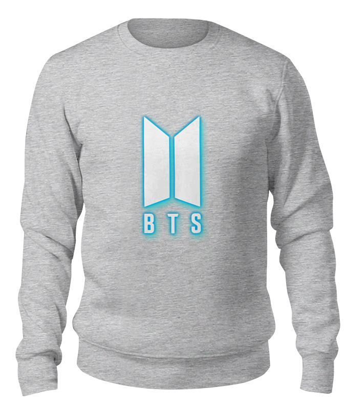 

Свитшот унисекс Printio Bts серый XS, Bts
