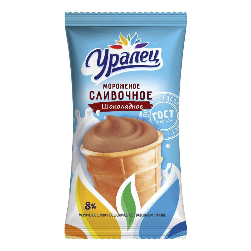 

Мороженое пломбир Уралец Шоколадное 70 г